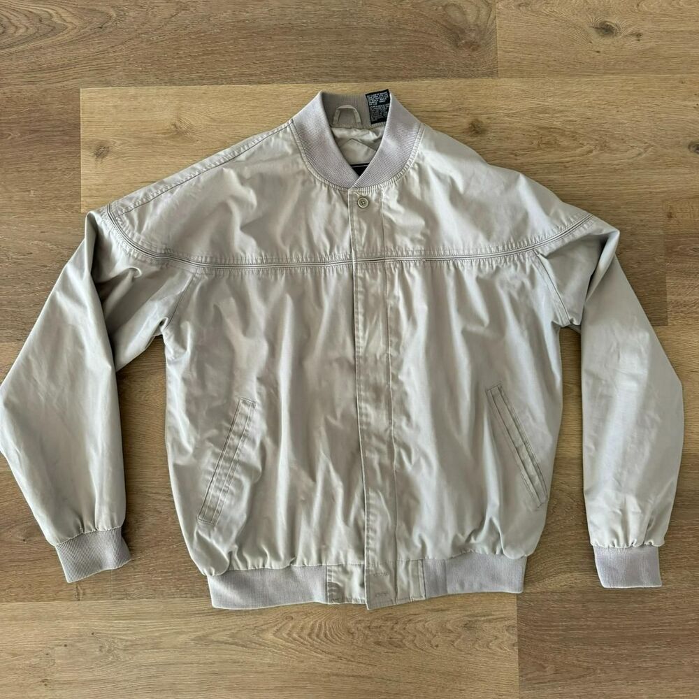 Barclay Club vintage Men's Gray bomber Jacket grey L